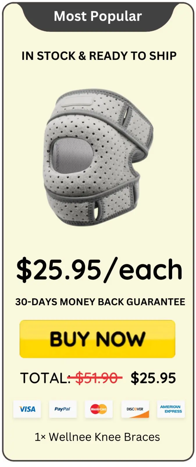 Wellnee Knee Braces offer price
